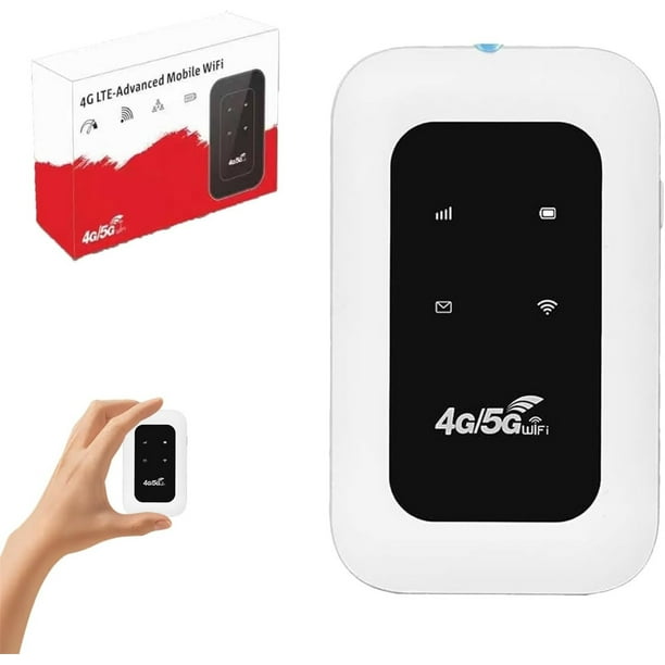 Herunwer All-Network Portable WiFi, Power on and Use Free for Life Travel Router Pocket Wi-Fi Wireless VPN Mobile Network Hotspot WiFi Satellite Internet High Speed