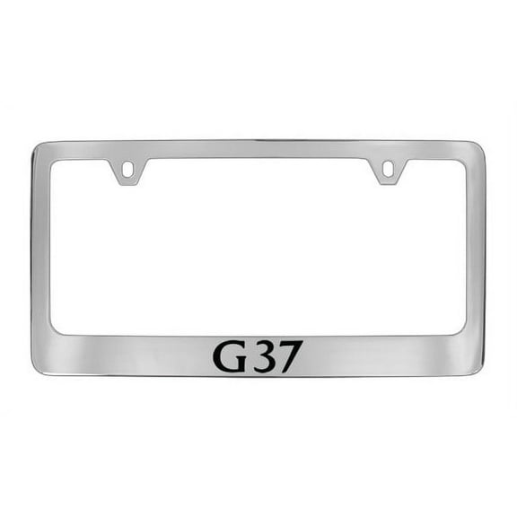 Infiniti G37 Chrome Plated Metal License Plate Frame Holder