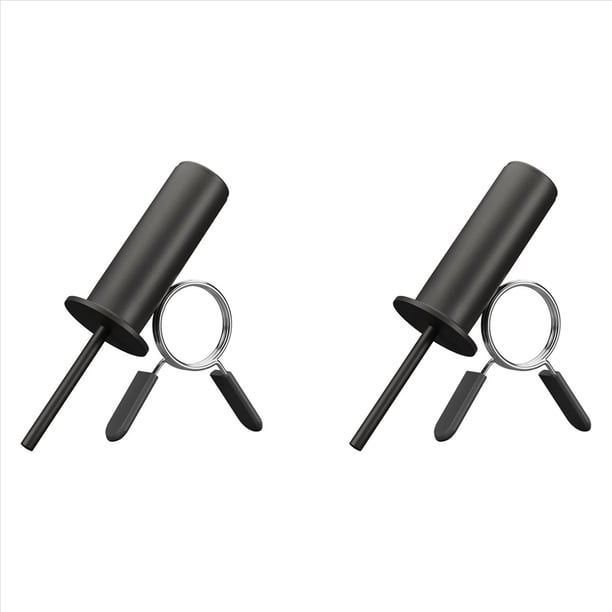 2X Pasador de Pila de Pesas, Pasador de Gimnasio con Collar de Clip de Resorte, Pasadores de Pesas para Máquina de Pila de Pesas, Equipo de Entrenamiento de Fuerza de 10 mm