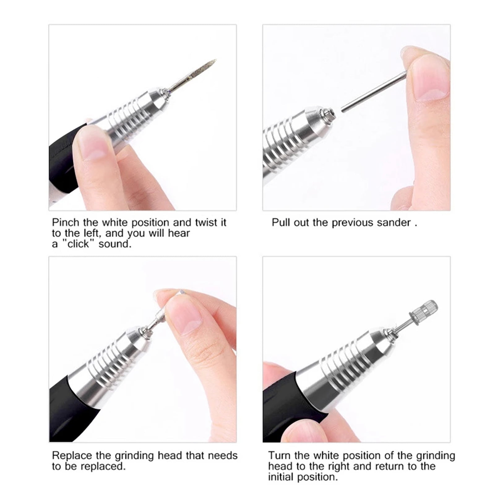 Electric Nail Sander Pedicure Manicure Tools Professional Nail Drill Machine Low Noise Cutters Nail File Kit