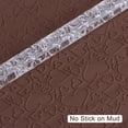 thumbnail image 5 of Acrylic Embossed Rolling Pin 16cm x 1cm Heart Pattern, Transparent, 2 Pieces, 5 of 5