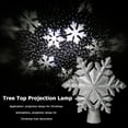 thumbnail image 2 of LED Treetop Proyección Luz Copo de nieve Estrellas Luz Navidad Decoración navideña (Reino Unido), 2 of 8