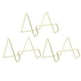 thumbnail image 1 of PEACNNG Support de Plaque en Fil Doré Ensemble de 3 Pcs Design Géométrique Simple Support de Plaque en Fil Résistant à la Rouille Chevalet Présentoir Élégant et Compact pour Usage à Domicile Ou au Bureau, 1 of 9