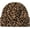 Khaki, variant on Leopard Print Knitted Beanie Cheetah Print Skull Cap 2 Layers Cuffed Slouchy Beanie Hats Winter Warm Outdoor