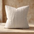 thumbnail image 4 of Unique Bargains 2Pcs Wave Textured Pillow Cover Jacquard Cushion Cases Light Grey 18"x18", 4 of 6
