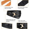 thumbnail image 3 of Wide Elastic Stretch Waist Belt Women's Adjustable Fashion Snake Pattern Dress Belt, 3 of 6