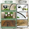 thumbnail image 4 of Wdmiya Plant Stand Indoor With 6 Pcs Grow Lights, 8 Tiered Indoor Plant Shelf, 60" Tall Plant Stand For Indoor Plants Multiple, Metal Plant Flower Holder, S-Shaped Plant Rack For Home, Patio, 4 of 9