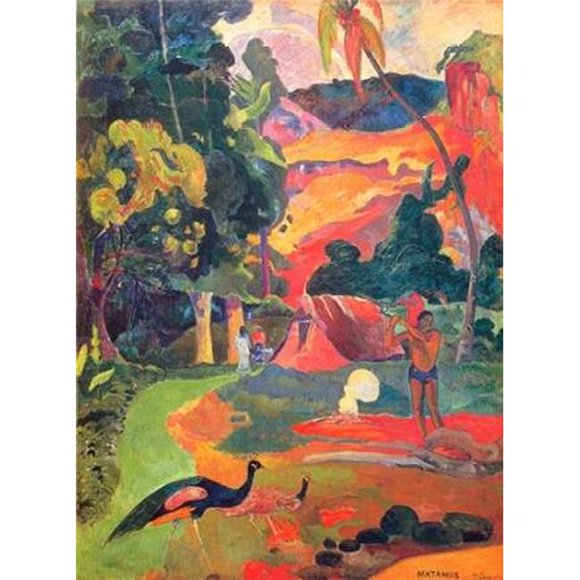 Bentley Global Arts PDX372999LARGE Affiche Matamoe par Paul Gauguin, 18 x 24 - Grand
