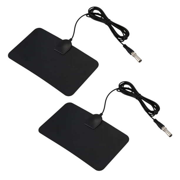 2X Antena de TV de Zoom Interior Digital HD Plana HDTV Alcance de 50 Millas TVFox VHF UHF DVB