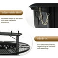 thumbnail image 5 of BALI OUTDOORS 47 inch Fire Pit with Grill, Extra Large Wood Burning FirePits with Poker for Outside, 5 of 8