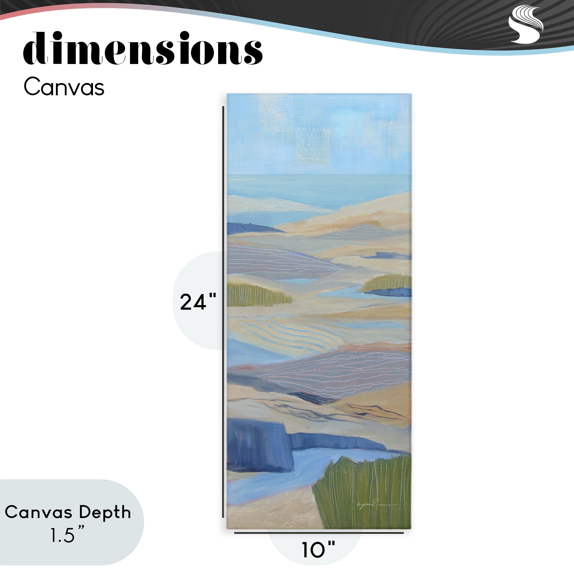 Stupell Industries Ebb & Flow Sand Dunes Canvas Wall Art, design by Lynn Ericson Fine Art