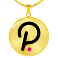 thumbnail image 1 of Polkadot (Point) Cercle Collier en Acier Inoxydable Ou en or 18 Carats 18-22", 1 of 8