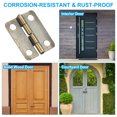 thumbnail image 5 of Uxcell Small Butt Hinges 5/8 Inch, Jewelry Box Hinge with Screw for Jewelry Wooden Boxes, Brown 10 Pack, 5 of 6