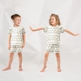 thumbnail image 5 of Summer Short Sleeve Pajama Sets Wave Anchor Patterns Sleepwear Nighty 95% Cotton (5-14Y), 5 of 7