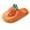 Orange, variant on Baby Infant Plush Slippers Closed Toe Memory Foam House Shoes Soft Fuzzy Indoor Footwear for Boys and Girls (Pink, 3-3.5 Years)