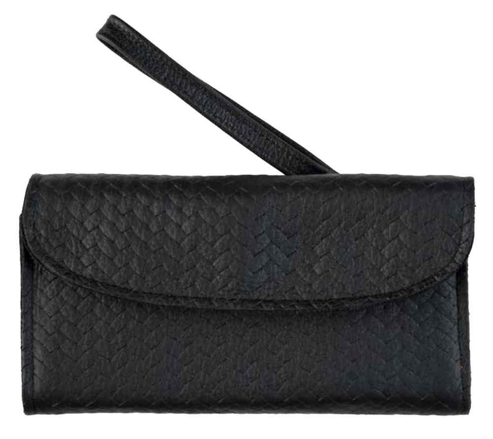 Mascorro Mascorro Genuine Leather Women's Basket Weave Wallet w