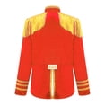 thumbnail image 2 of Yeahdor Girls Boys 60s British Sergeant Pepper Rock Band Pop-Star Jacket Tassels Long Sleeve Musician Shirt Red 8, 2 of 5