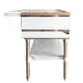 thumbnail image 2 of NSF 59 in. Steamer Four Pan Open Well Gas Propane Steam Table with Undershelf, Warmer 14,000 BTU, 2 of 9
