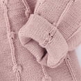 thumbnail image 5 of Kiapeise Baby Girl Knit Cardigan, Simple Solid Color Single-breasted A-line Loose Version Spring Clothing, 5 of 6