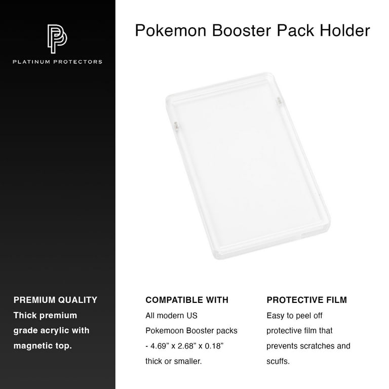 Magnetic Case for Pokemon Booster Pack Trading Cards Premium UV Protection
