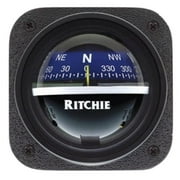 E.S. Ritchie V-537B Ritchie V-537B Explorer Compass - Bulkhead Mount - Blue Dial