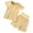 0-Yellow929, variant on WOYY Infant Boys Sleepwear Set Soft Breathable Short Sleeve Top High Waisted Shorts, Sizes 18-24M