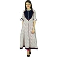 thumbnail image 1 of Phagun Kurta Bollywood à Fleurs pour Femmes Kurti Ethnique Haut en Coton Tunique Robe, 1 of 4