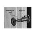 thumbnail image 2 of CKP 1/4-20 x 25mm Joint Connector Bolt, Hex Drive, 17mm Head, Nickel Finish - 100 Pack, 2 of 2
