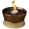 TIKI® Brand 7-inch Clean Burn Ceramic Tabletop Firepiece Torch Bronze