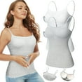 thumbnail image 1 of CHUANK Débardeur avec Soutien-Gorge Intégré pour Femmes Bretelles Réglables Lot de 3 (P-3TG), 1 of 6