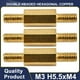 thumbnail image 2 of M3 H5.5xM4 Double-headed hexagonal copper Pillar Spacing Screws Threaded Standoff PCB Computer PC Motherboard Spacer 5Pcs-30Pcs, 2 of 4