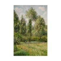 Trademark Fine Art 'Poplars, Eragny' Canvas Art by Camille Pissarro