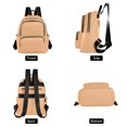 thumbnail image 2 of JIALIOU Mini Backpack Purse for Women Quilted Casual Daypack Small Travel Shoulder Bag, Light Orange, 2 of 7