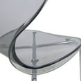 thumbnail image 7 of Modern Oyster Transparent Side Chair, Set of 4 - Transparent Black, 7 of 7