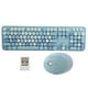 thumbnail image 2 of Teclado inalámbrico 24 Ghz 104 teclas diseño de máquina de escribir vintage teclado inalámbrico con ratón teclado mecánico para juegos para PC portátil ANGGREK Otros, 2 of 8