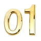 thumbnail image 1 of Número flotante de 2 piezas, plástico ABS chapado en oro, dígitos para de bienvenida al bebé, licencia de señal, dígito 0-1, 1 of 7