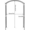 thumbnail image 6 of Miumaeov Wedding Arch Metal Garden Arbor Arch Wedding Decorations Arch Frame Outdoor & Indoor Garden Arch Arbor Black for Climbing Plant Wedding Party (90.55inch), 6 of 9