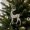 thumbnail image 6 of Kraoden Metal Deer Ornaments for Christmas Tree Decorations, Electroplated Iron Art Holiday Hangings, Elegant Table Decor for Home and Seasonal Layouts, Ideal Gift for Festive Occasions, 6 of 6