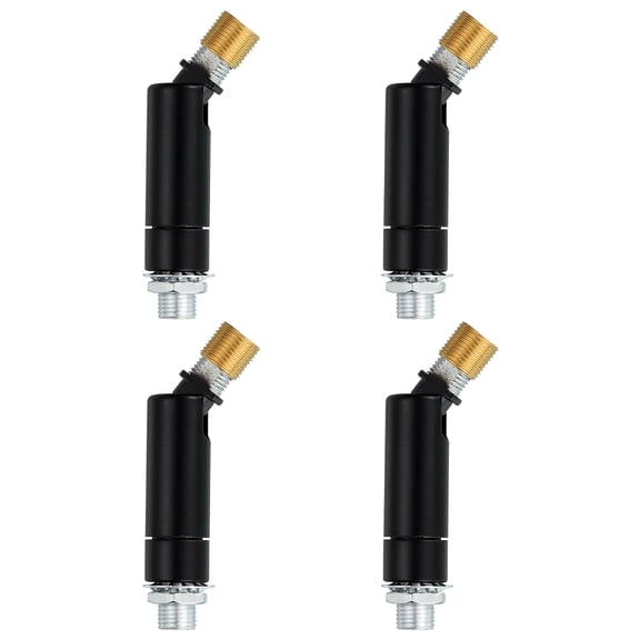 Sloped Ceiling Adapter, 90/345 Degree 60x15mm M10 Fine Thread Sloped Ceiling Light Fixture Adapter Kit for Ceiling Pendant Light Chandelier Track Suspend(Black, Pack of 4)