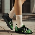 thumbnail image 3 of COEQINE Women Sneakers Tennis Shoes Fashion Sport Gym Jogging Tennis Fitness Sneaker Black Sole Girls Taining Athletic Footwear for St. Patrick's Day, Green Clover Piano Keys, 3 of 7