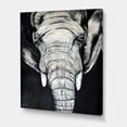 thumbnail image 3 of Designart ' The Close Up Portrait Of An African Elephant ' Farmhouse Canvas Wall Art Print, 3 of 4
