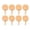 B003- Style C, variant on Craft Supplies, Arts and Crafts Supplies, Wood for Crafts, Wooden Blanks, 8 Pcs Unpainted Wood Ice Cream Stick Play Sets for Children with Kraft Packaging and Sandpaper for