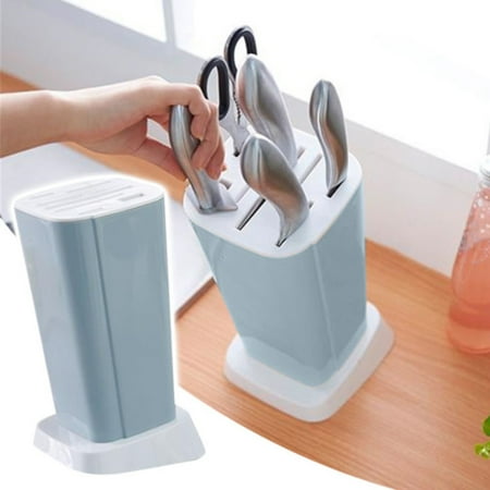 

PhoneSoap Kitchen Seven Holes Simple Holder Kitchen Storage Rack Holder Insert Rack Blue