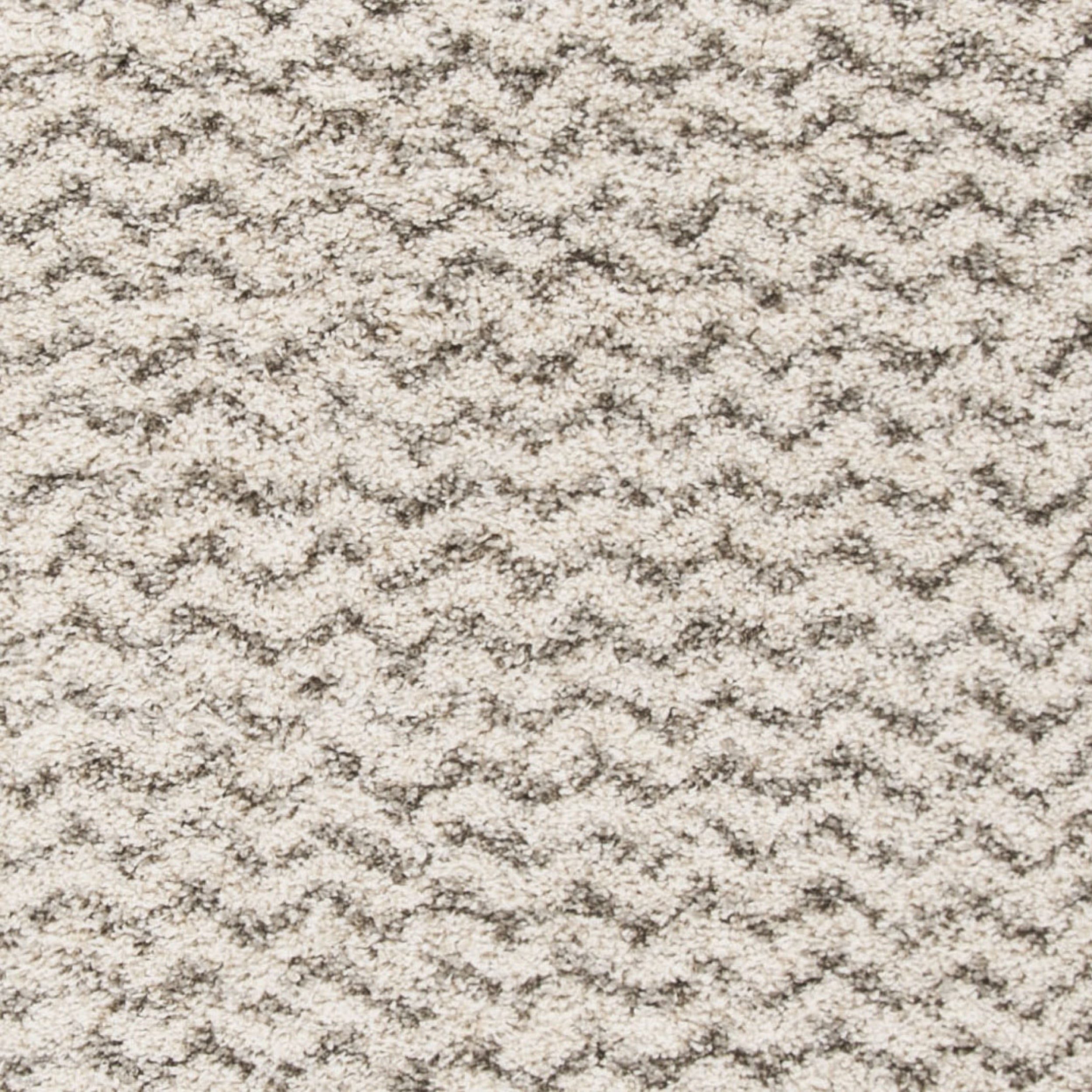 SAFAVIEH Hudson Merrilyn Chevron Shag Area Rug, Ivory/Grey, 9' x 12'