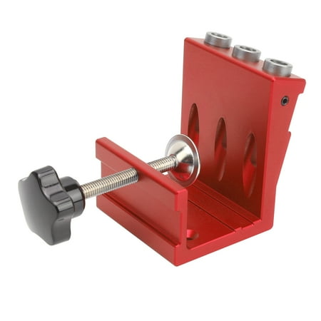 

Hole Jig Compact Design Woodworking Hole Jig Aluminum Alloy Hole Jig Industrial Supplies Wear-resistant For Home Industry Red Blue