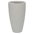 thumbnail image 2 of Ecobo 20.9 inches Eco-Friendly Round Pot Planter Vicenza Indoor/Outdoor use, Durable, Versatile & Lightweight, Designed by Brazilian Artisans, Contemporary All-Weather Design –White, 2 of 6