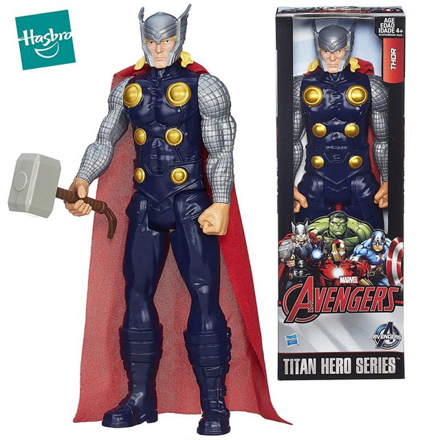 Hasbro - Marvel Hero Figures, Avengers, Thor, Titan, with Hammer, Anime Accessories, Expressions, Sounds, Action Figures, Toys for Kids, Boys Gift zhangyuxiang LED