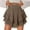 Coffee, variant on Olyvenn Fashion Flowy Shorts for Women Ruffle Skorts Mini Skirts High Waisted Teen Gilrs Tennis Skort Summer Shorts Army Green L