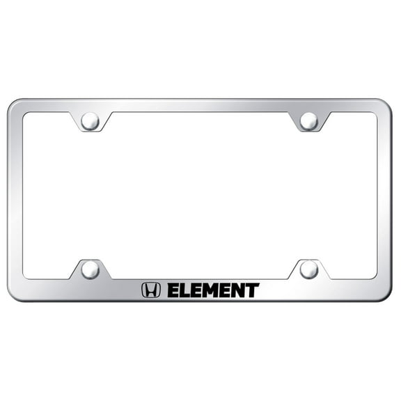 Honda Element Stainless Steel Wide Body License Plate Frame (Chrome)