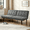 Gray, variant on Gewnee 63"3-in-1 Convertible Sofa,Sleeper Couch with 5-Position Adjustable Backrest for Living Room,Apartment and Bedroom,Grey